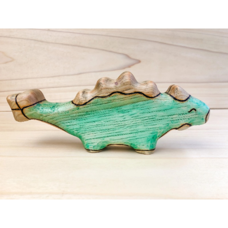 Wooden Ankylosaurus Toy
