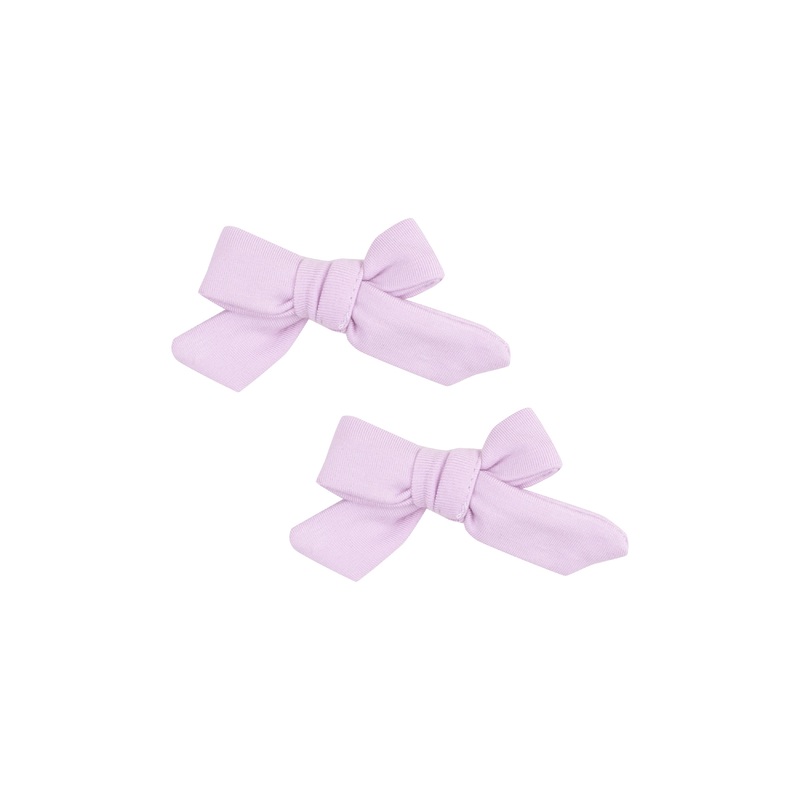 2 Pack Hair Bow With Clip – Solid Winsome Orchid O/S