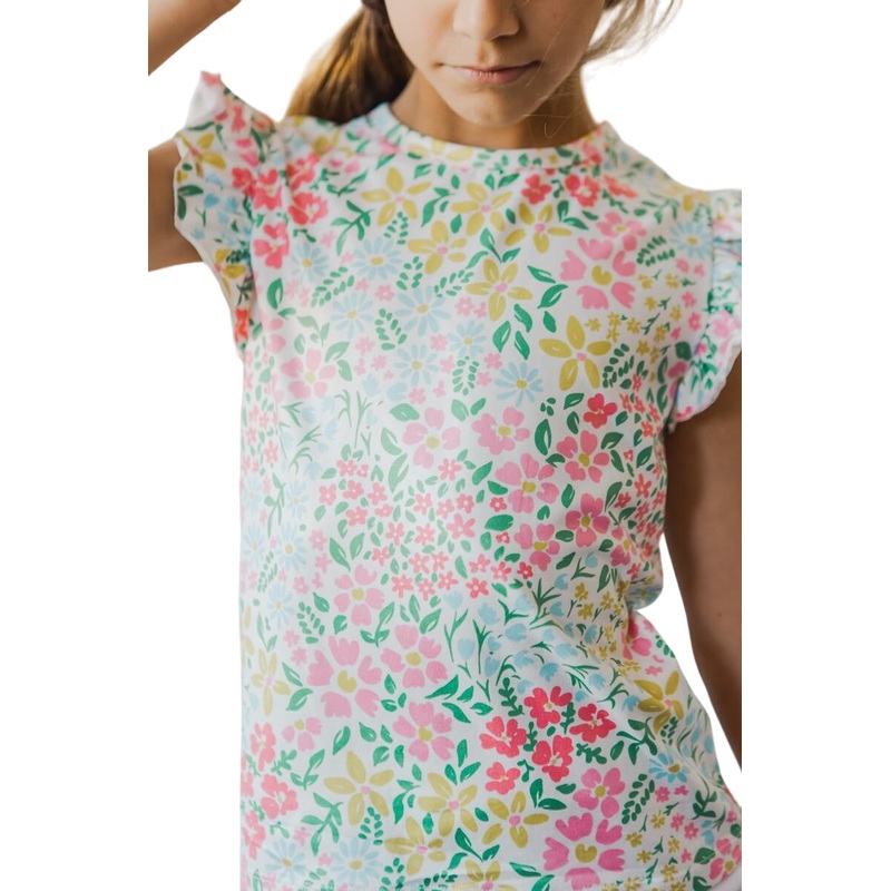 Daffodils S/s Ruffle Tee 6-12M