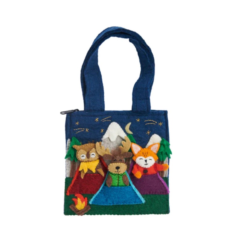 Felt Camping Puppet Bag