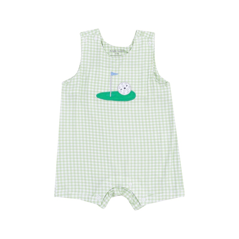 Sleeveless Shortie Romper – Golf Applique 3-6M
