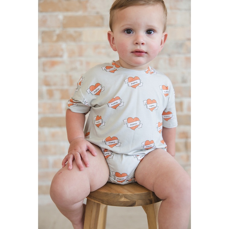 Tattoo Hearts – Bubble Tee 0-3M