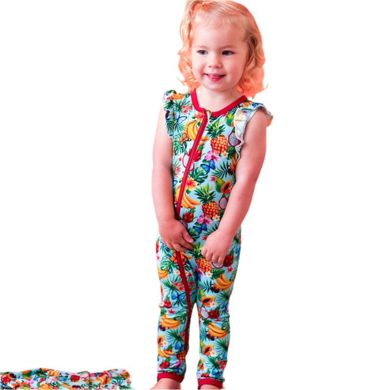 Tropical Fruit Romper 0-3m