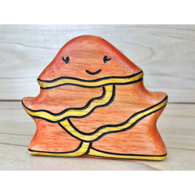 Wooden Chicken Of The Woods Mushroom Toy