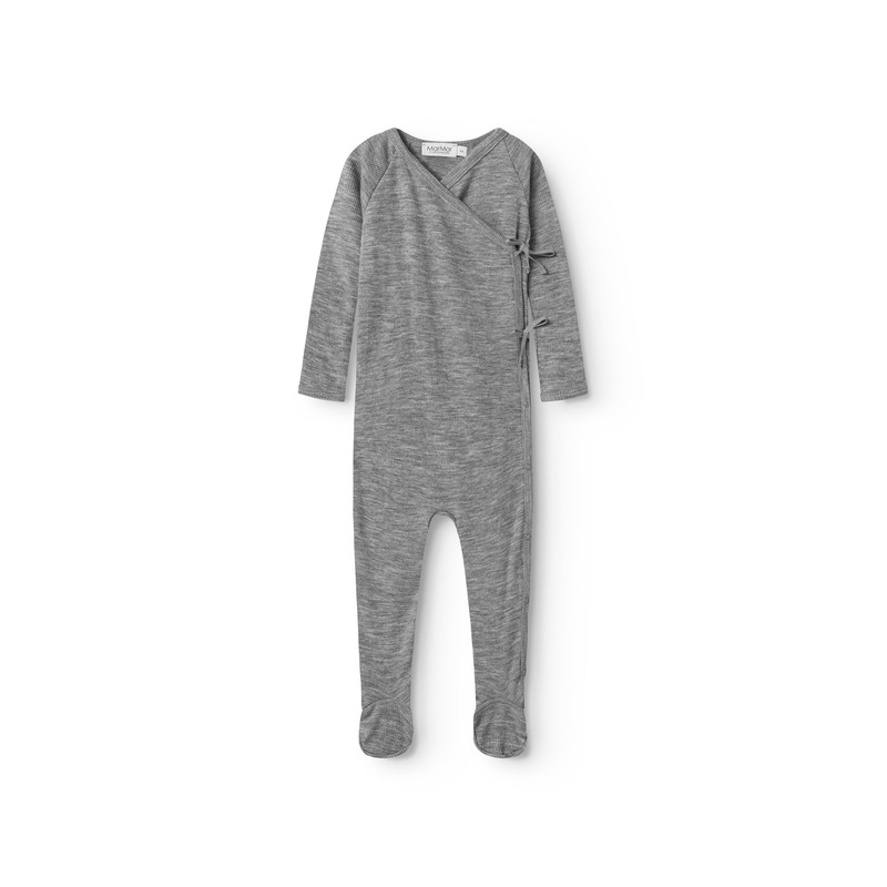 Rubetta, Wool Rib Jumpsuit – Grey Melange
