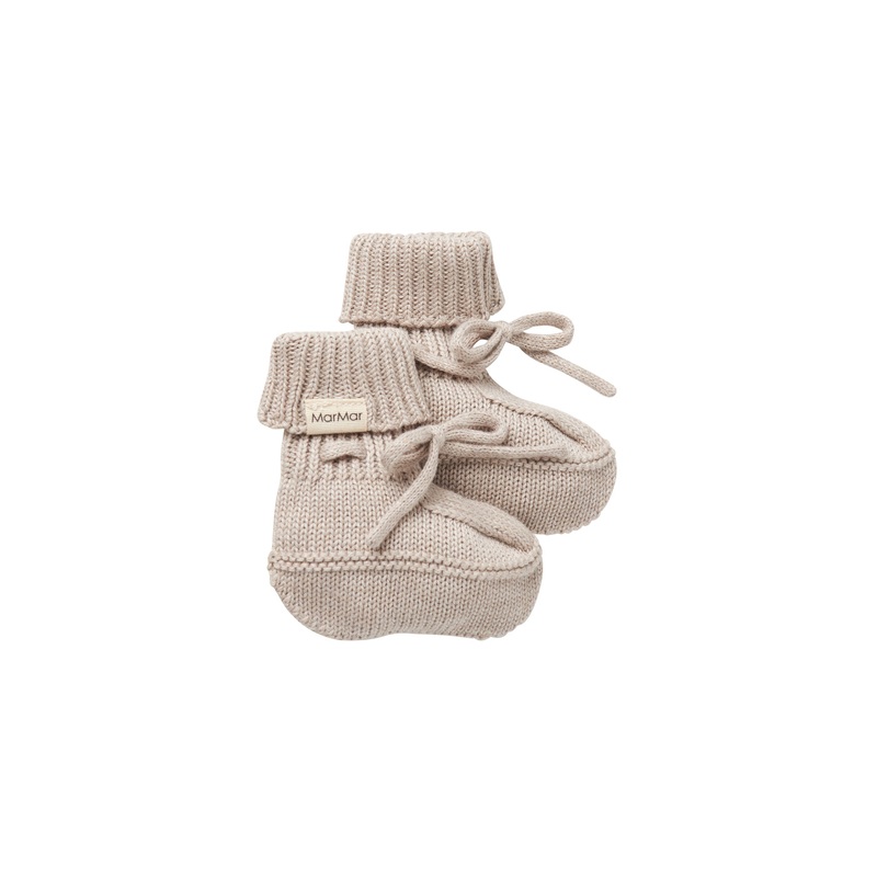 Abootie, Knit booties – Cashew Melange