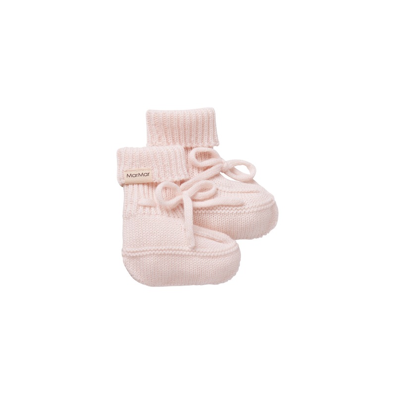 Abootie, Knit booties – Rose Quartz