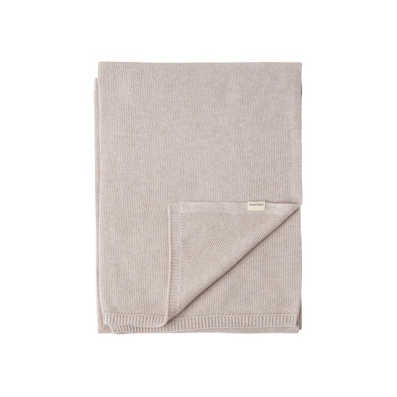 Alia, Knit blanket – Cashew Melange
