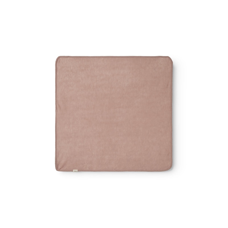 Alida, Wool Pointelle Baby Blanket – Burnt Rose