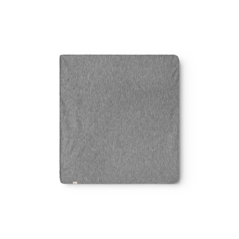 Alida, Wool Rib Baby Blanket – Grey Melange