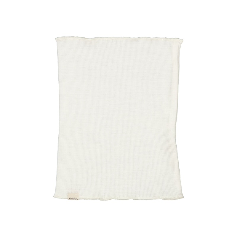 Buff, Wool Rib Neck Gaiter – Natural