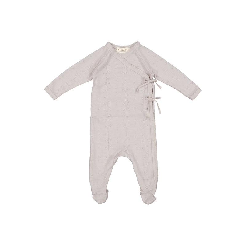 Rubetta, Wool Pointelle Jumpsuit – Soft Dove