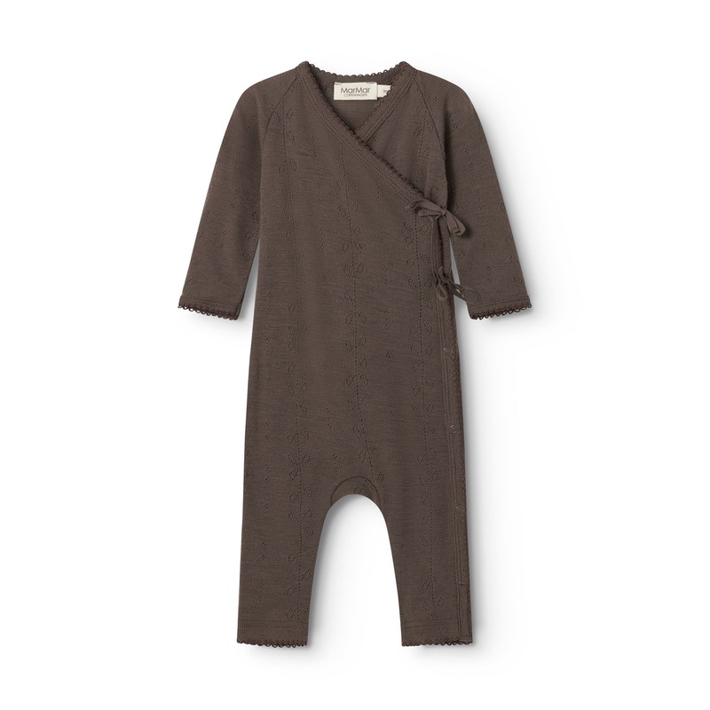 Turtleneck, Wool Pointelle Jumpsuit – Terre