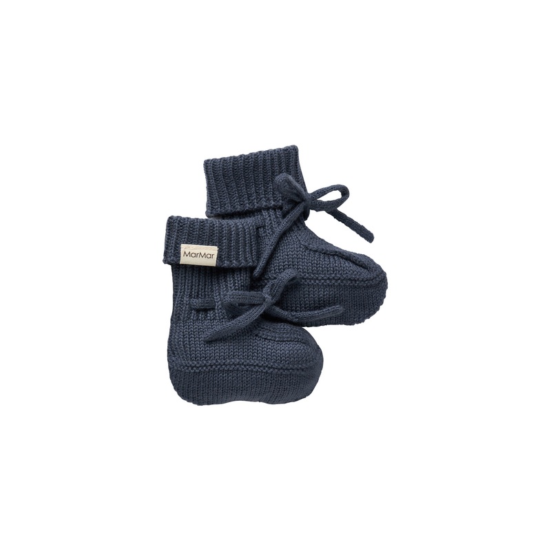 Abootie, Knit booties – Blue