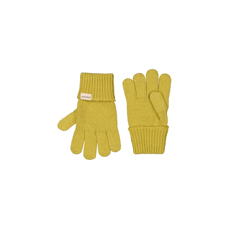 Ash, Knit Gloves – Green Mustard