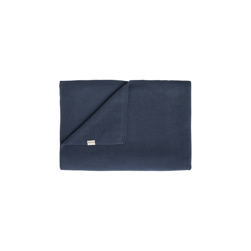 Alia, Knit blanket – Blue