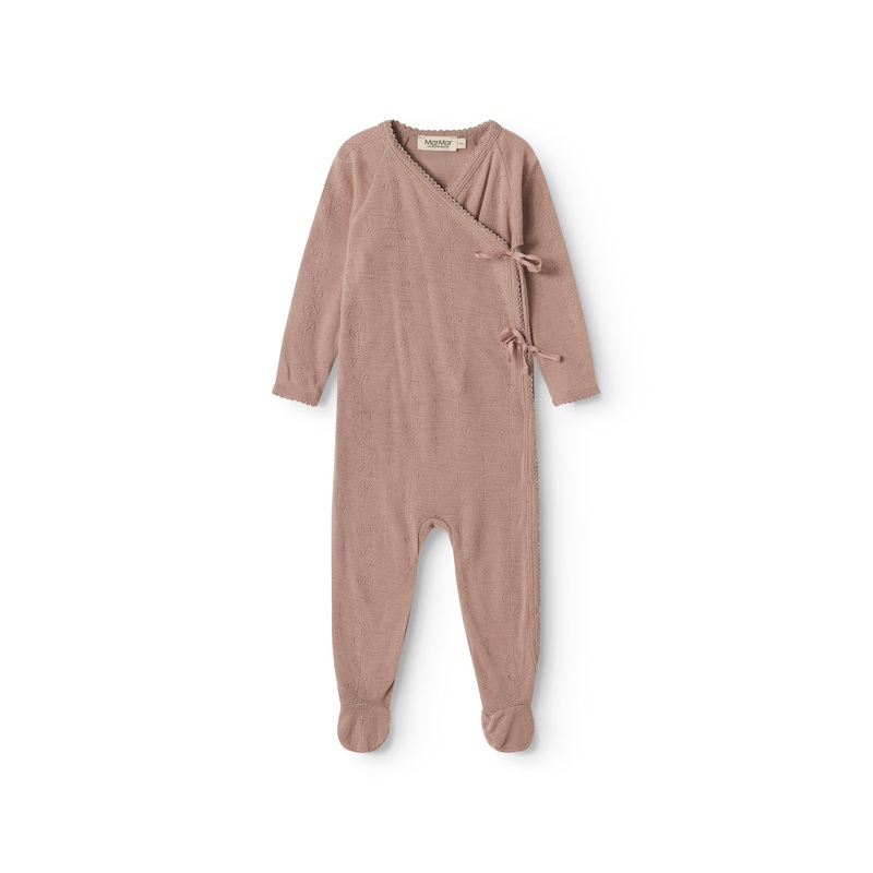 Rubetta, Wool Pointelle Jumpsuit – Burnt Rose