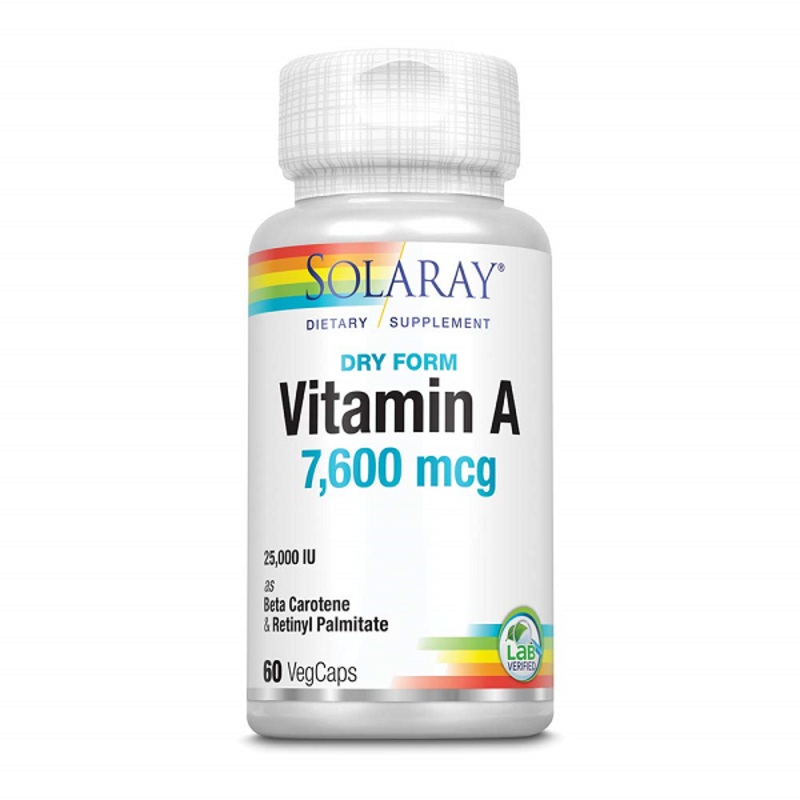 Solaray – Dry form Vitamin A 7500 mcg