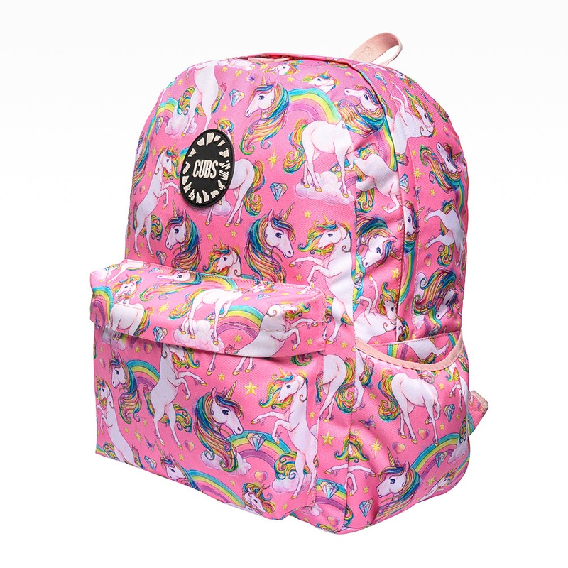 Cubs Pink Fantasy Unicorn Backpack  16 Inch