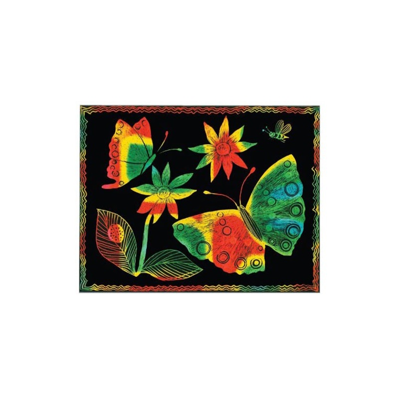 Scratch Art Paper Solid Multicolor Assortment (50 sheets)