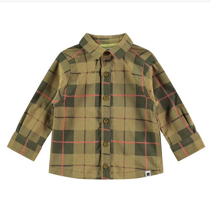 Baby Boy’s Longsleeve Plaid Shirt – Kiwi
