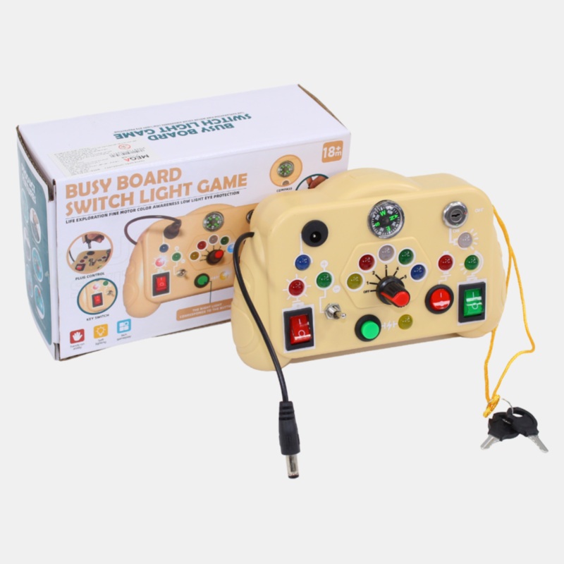 Busy Board Switch Light Game  Busy Activity Toy for Early Learning