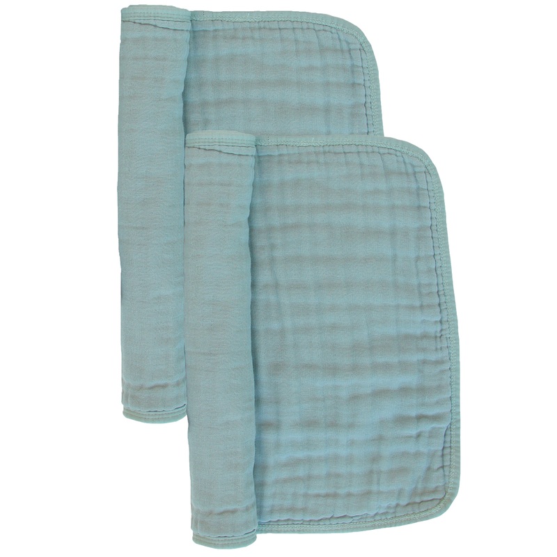 Cloud Muslin Burp Cloth 2 Pack – Steel