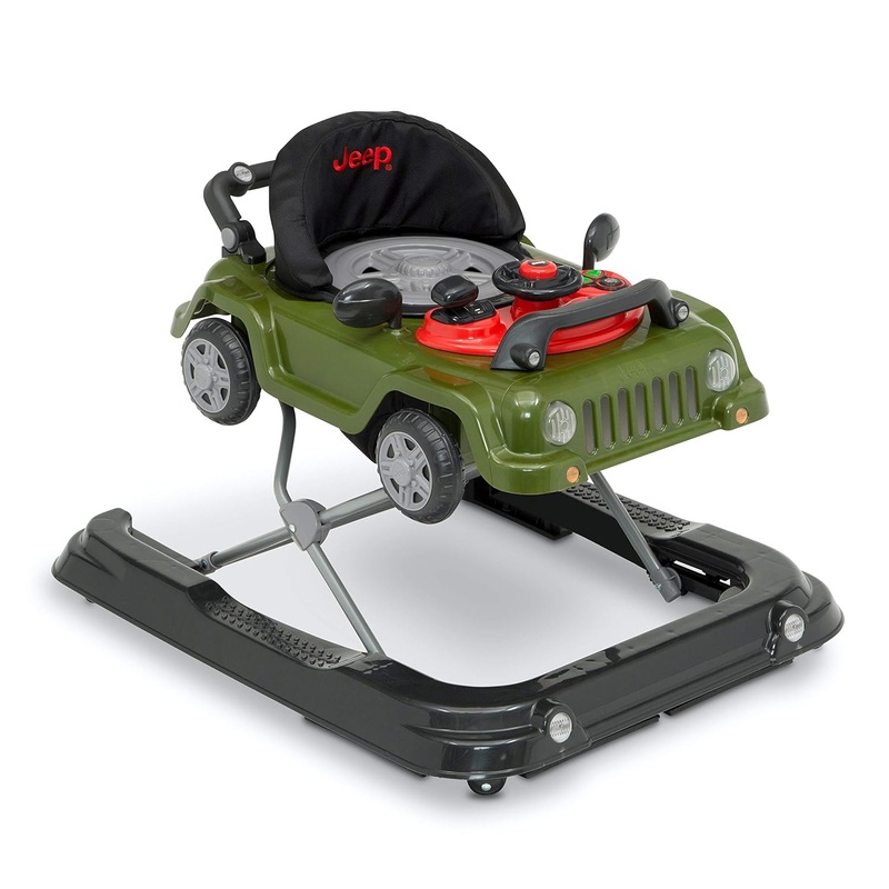 Delta Children Jeep Classic Wrangler 3-in-1 Grow With Me Walker, Anniversary Green