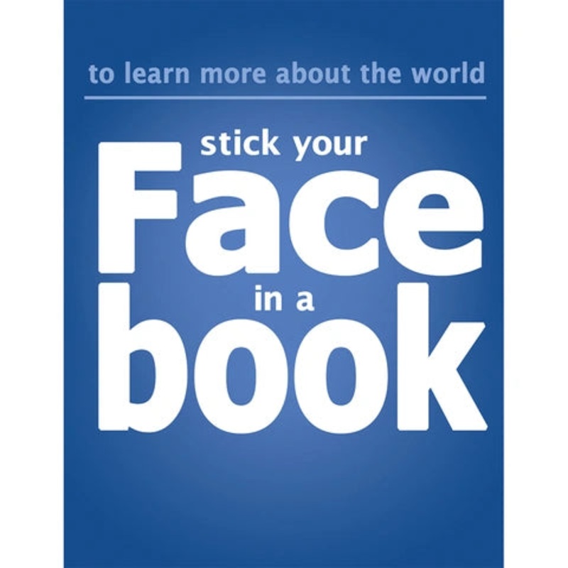 Put Face In Book Poster