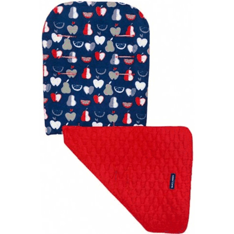 Maclaren Reversible Seat Liner Fruit Punch Navy Scarlet