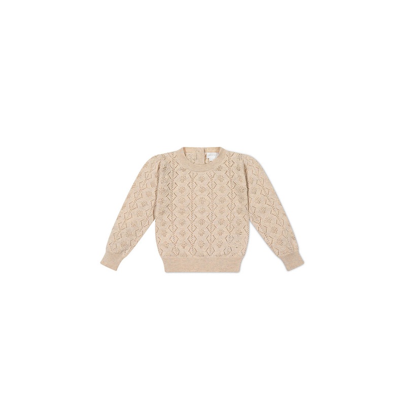 Mila Jumper – Light Oatmeal Marle