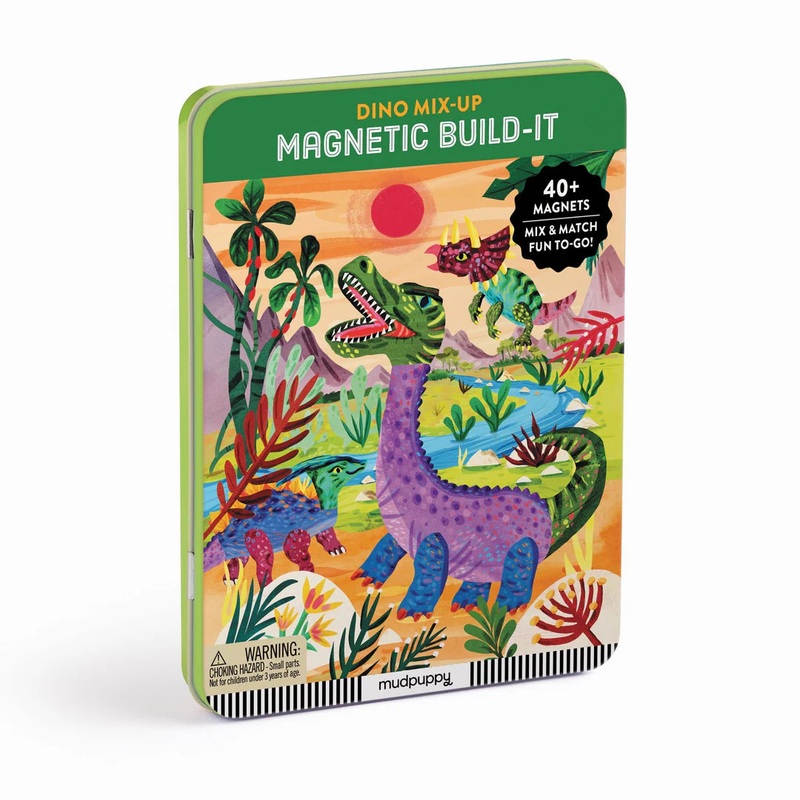 Mudpuppy Magnetic Build-It Dino Mix Up