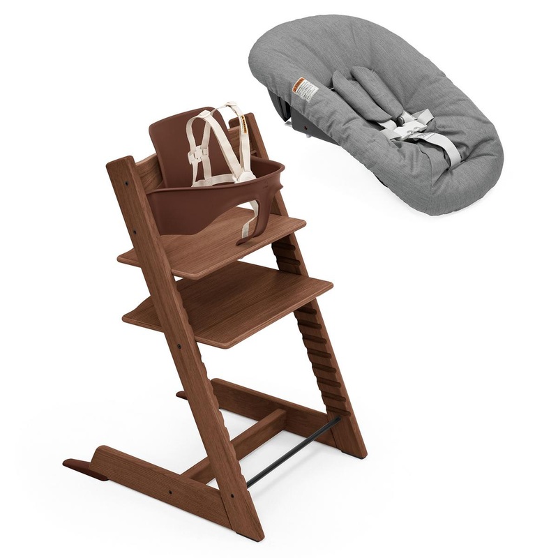 Stokke Tripp Trapp High Chair2 and Newborn Set – Oak Warm Brown / Anthracite