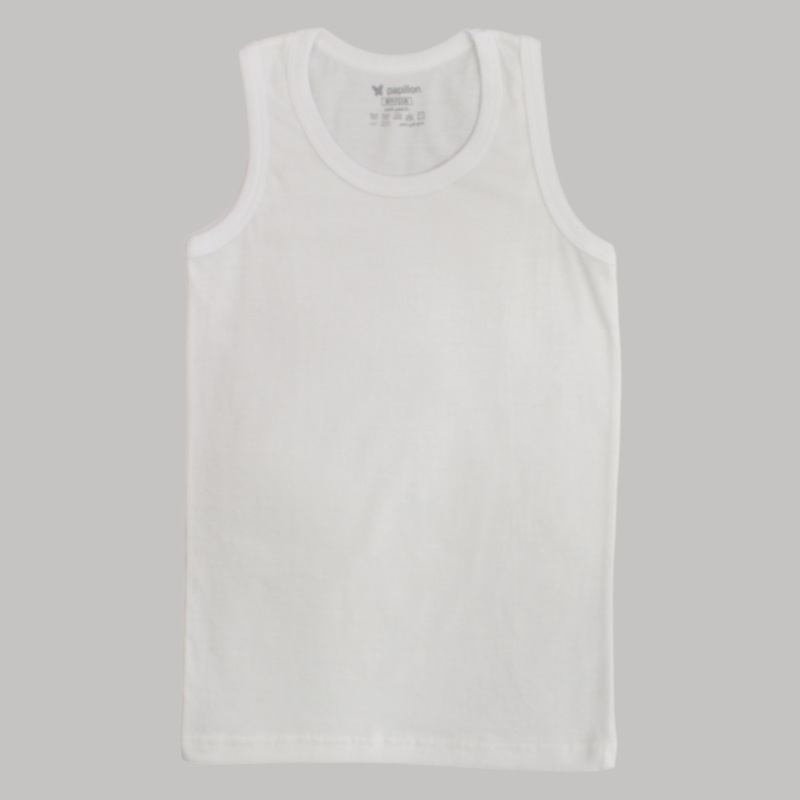 White Sleeveless Undershirt