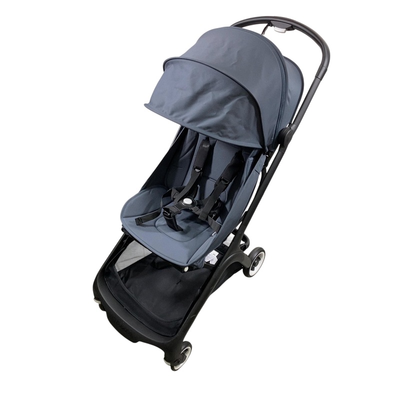 Bugaboo Butterfly Stroller, 2024, Black, Stormy Blue, Stormy Blue