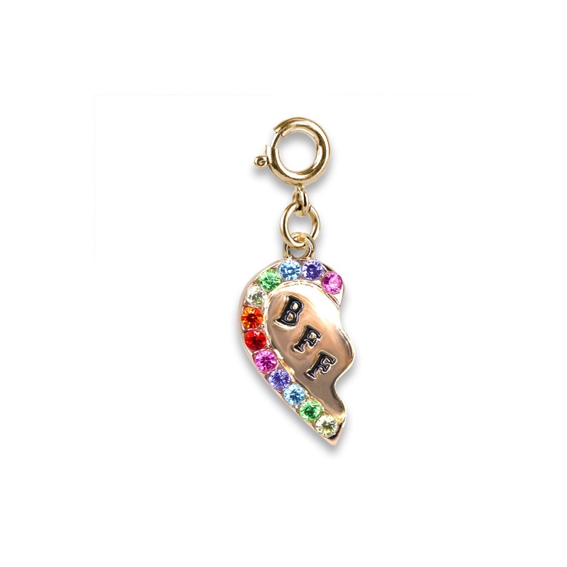 Charm It Gold BFF Broken Heart Charm
