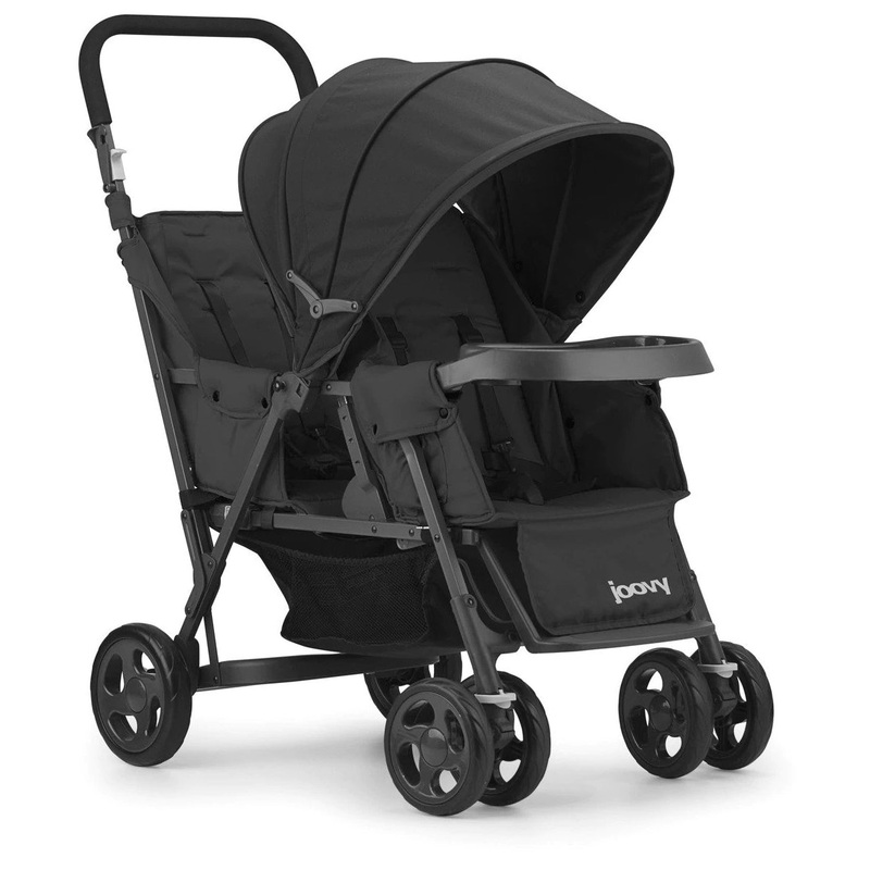 Joovy Caboose Too Sit And Stand Tandem Double Stroller – Graphite / Black
