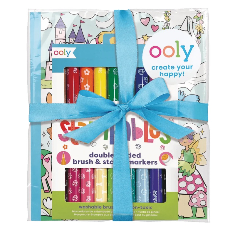 Ooly Princess & Fairies Stampable Coloring Giftables Pack