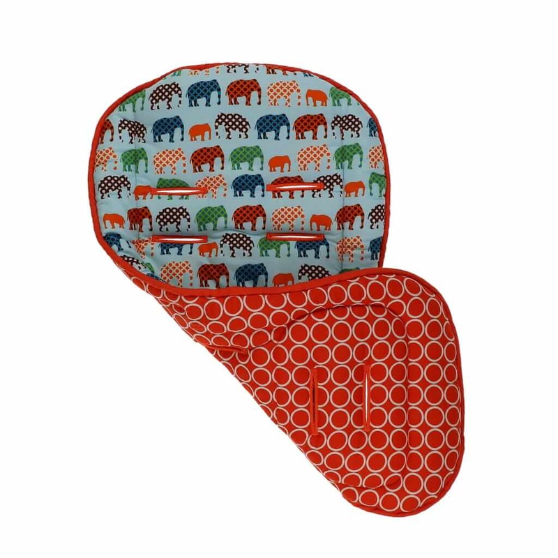 Short Stroller Mat Circles/Elephants