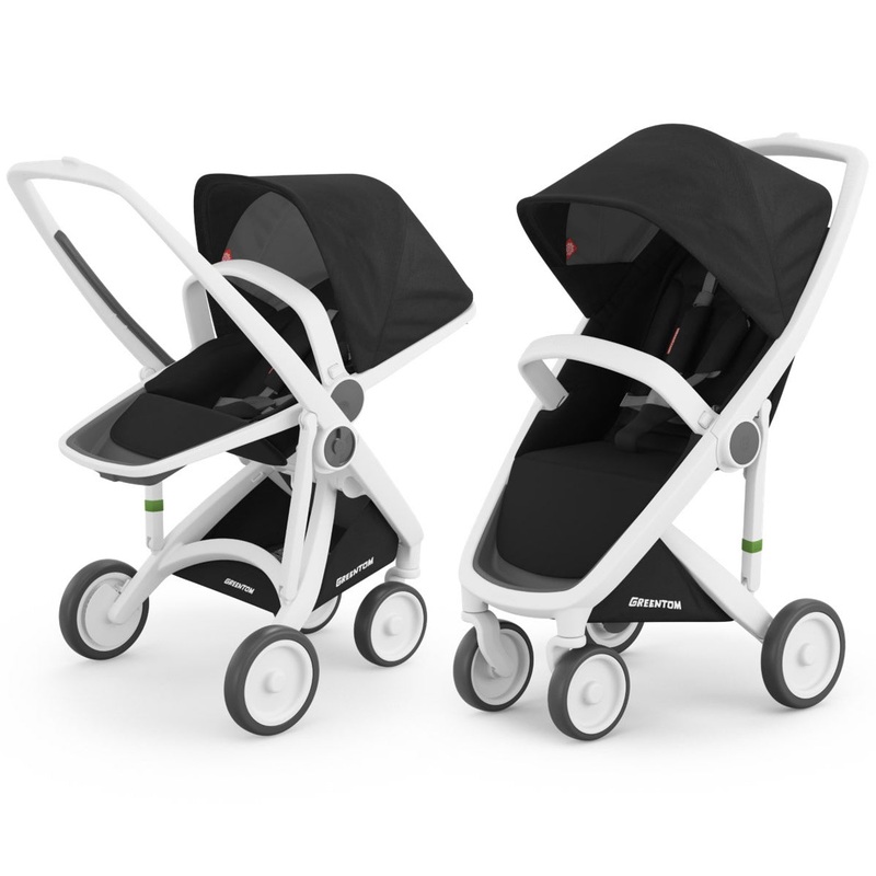 Greentom 2 in 1 Stroller – White/Black