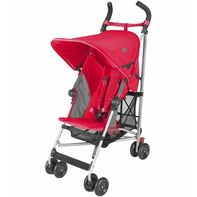 Maclaren Open Box Globetrotter Stroller – Scarlet/Charcoal
