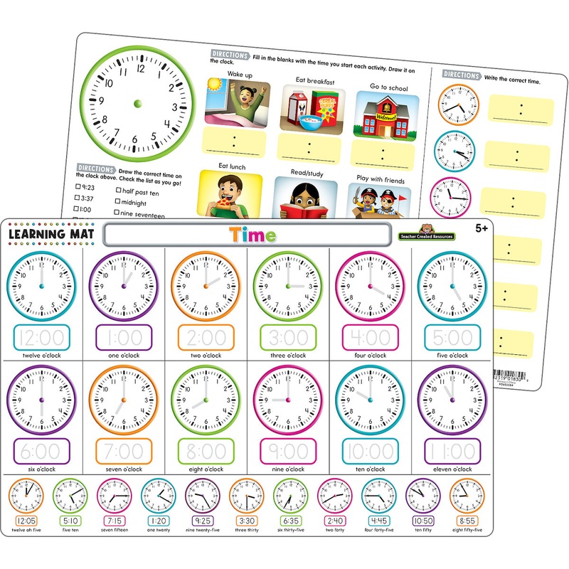 Time Learning Mat