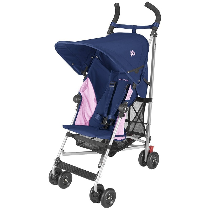 Maclaren Globetrotter Umbrella Stroller – Blue/Fuchsia