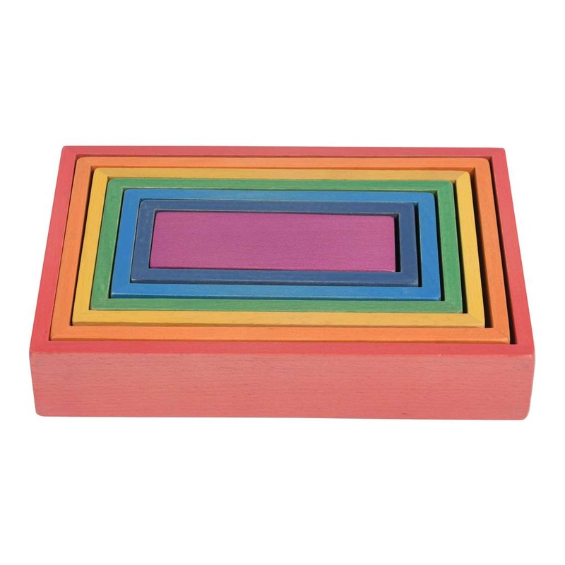 Wooden Rainbow Architect Rectangles