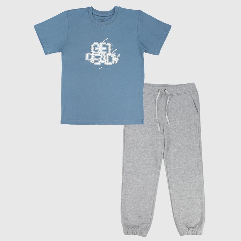 “Get Ready” Short-Sleeved Pajama