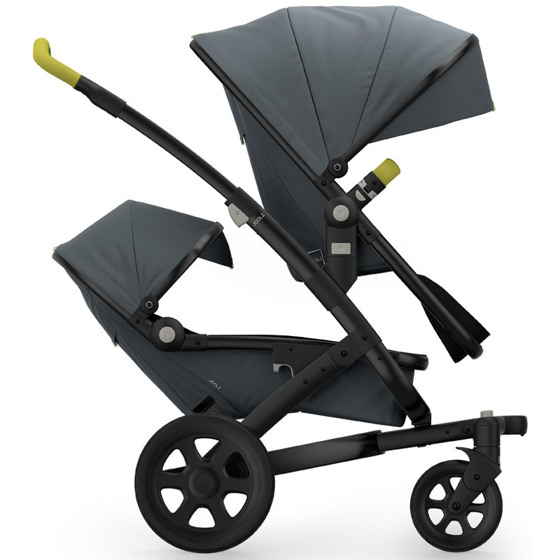 Joolz Geo 2 Tailor Twin Stroller – Black/Grey/Black/Green Sheen