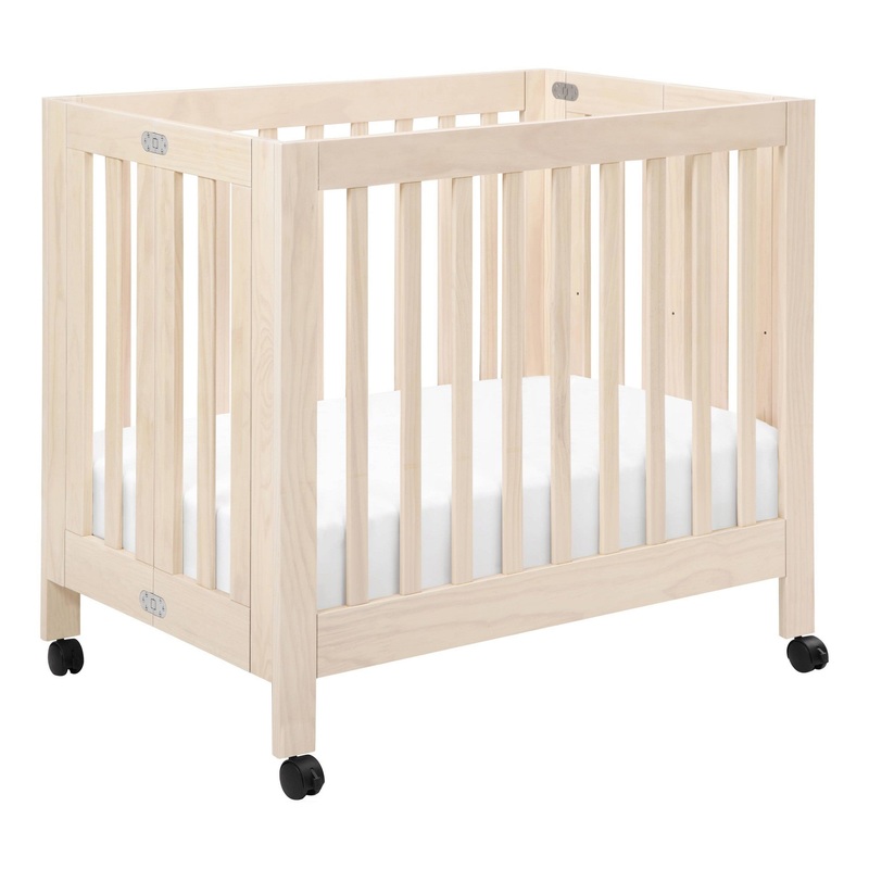 Origami Portable Mini Crib – Washed Natural