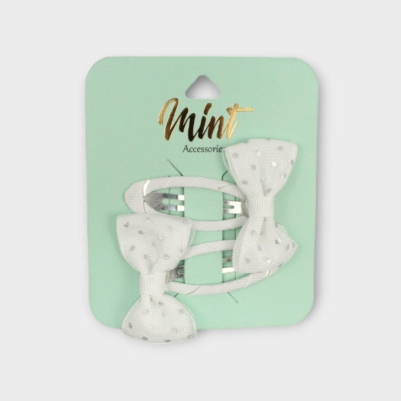 White Tic Tac With A Bow (Pack Of 2)