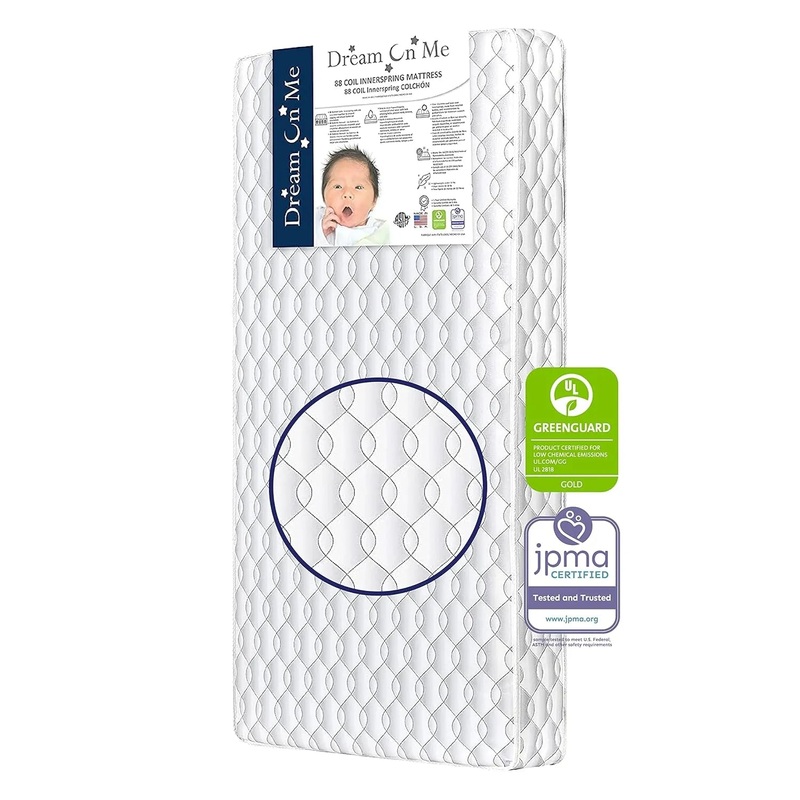 5″ 88 Coil Crib and Toddler Mattress with Waterproof Cover