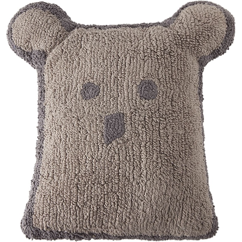 Lorena Canals Bear Cushion – Dark Grey (1’9″ x 1’1″)